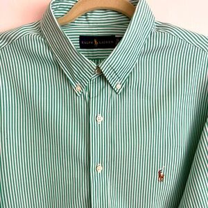 Ralph Lauren Men’s Long Sleeve Button Down Dress Shirt. Size 18/46
